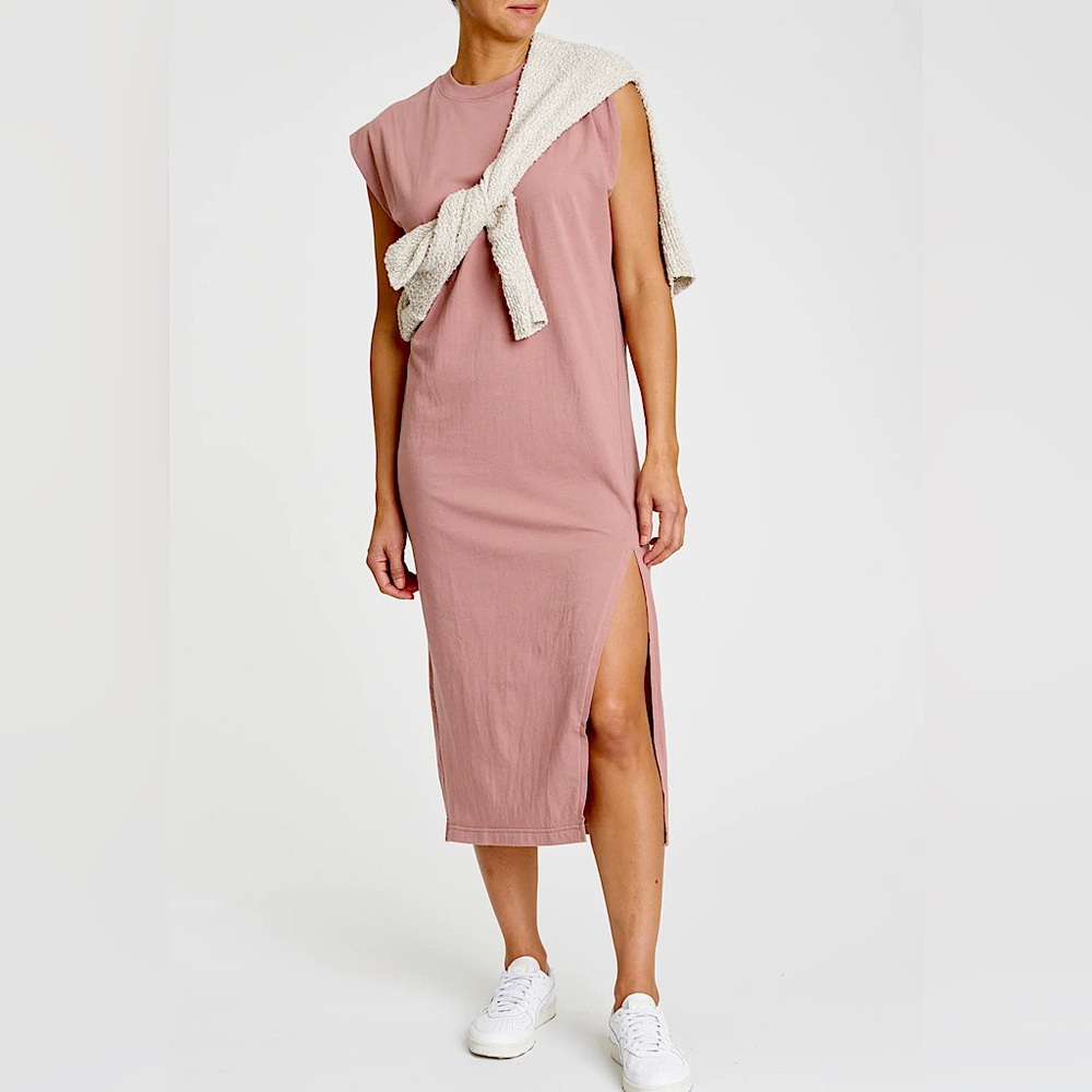 NWT Pistola Trina Muscle Tee Midi Dress Mauve Sz.L